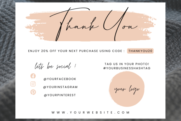 Canva | Editable Thank You Card 34