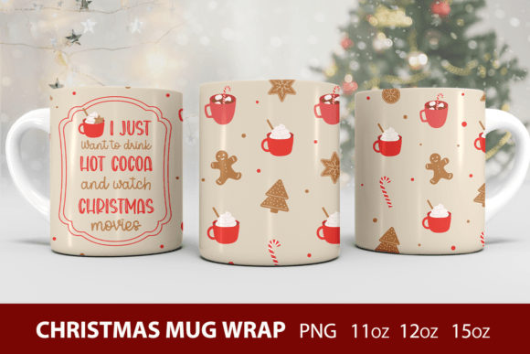 16 Christmas Mug Sublimation Designs