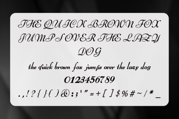 Classy Script Font - Preview 1