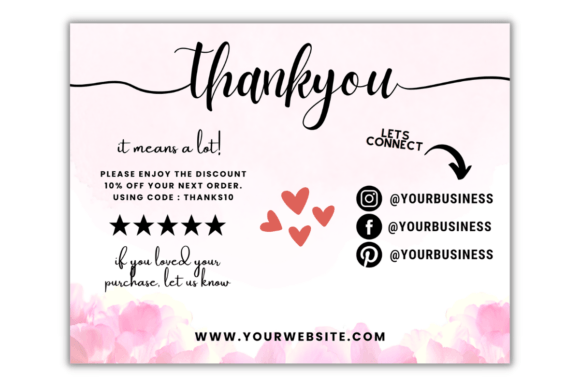 Editable Canva Thank You Card 41