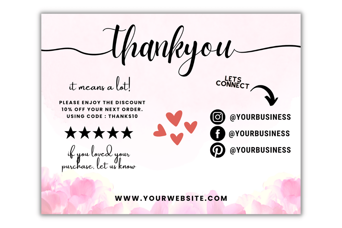 Editable Canva Thank You Card 41
