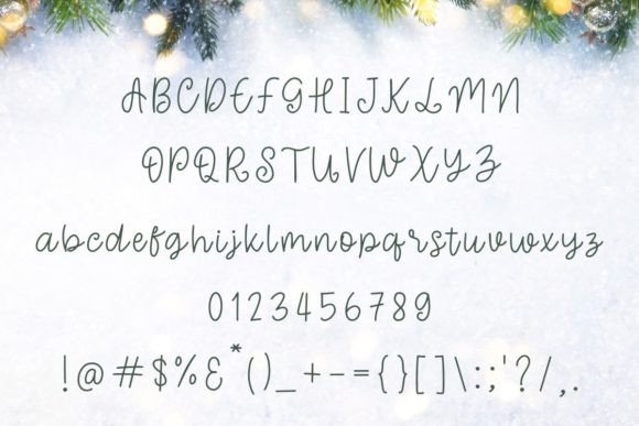Hello December Font - Preview 4