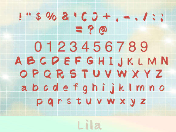 Lila Font PNG with transparent background - Preview 4