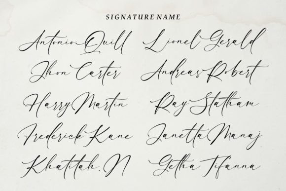 Luxury Modish Font PNG with transparent background - Preview 2