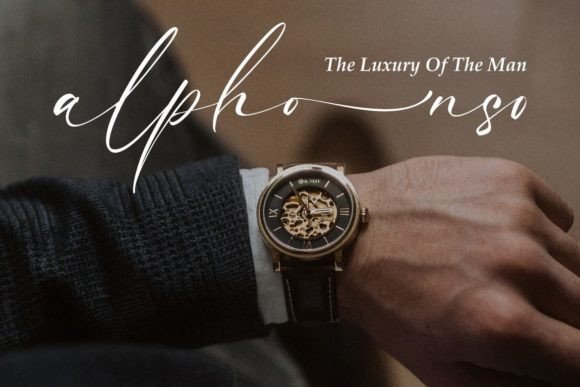 Luxury Modish Font PNG with transparent background - Preview 3