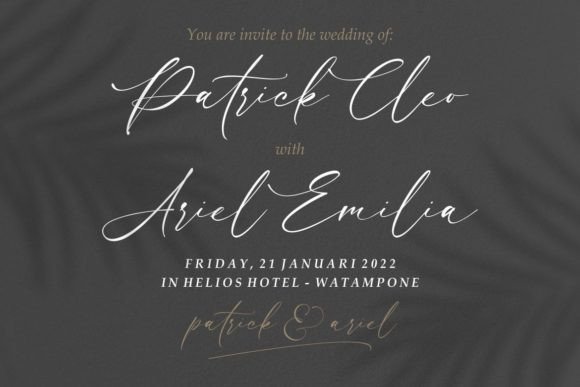 Luxury Modish Font PNG with transparent background - Preview 6