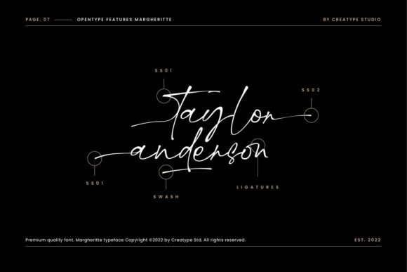 Margheritte Font PNG with transparent background - Preview 6