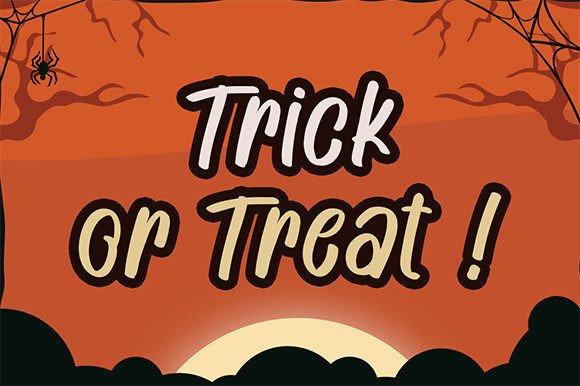 Night Pumpkind Font PNG with transparent background - Preview 2