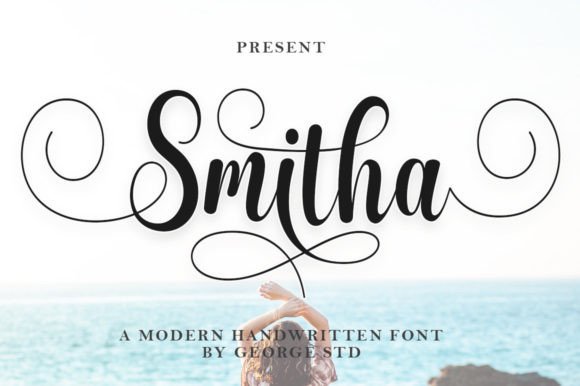 Smitha Font PNG with transparent background - Preview 6