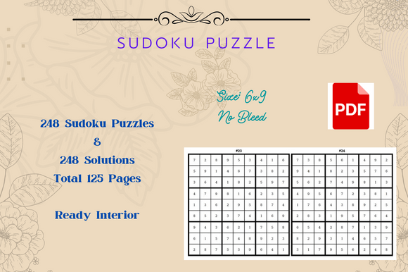 Sudoku Puzzles & Solutions Graphic by Jerin Design · Creative Fabrica