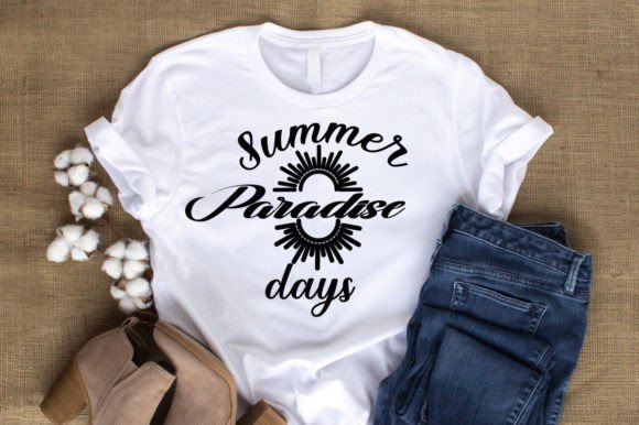 Summer Paradise Days-SVG Vector Design Graphic T-shirt Designs By SK BARMAN