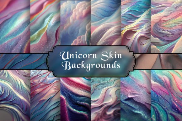 Unicorn Skin Abstract Backgrounds Graphic by curvedesign · Creative Fabrica