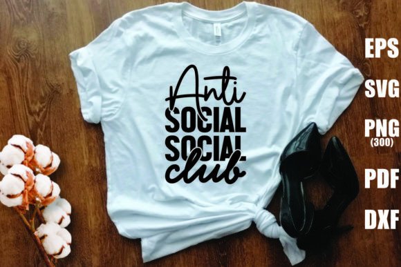 Anti Social Social Club Illustration Designs de T-shirts Par Vintage