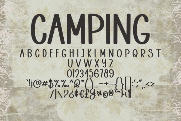 Camping Font - Preview 4