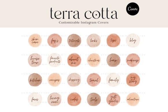 Editable Instagram Highlight Cover Icons - Digital