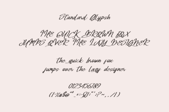 Handlatter Little Font - Preview 1