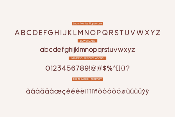 Lauris Manis Amaline Duo Font PNG with transparent background - Preview 2