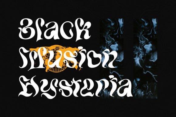 Meander Font PNG with transparent background - Preview 3