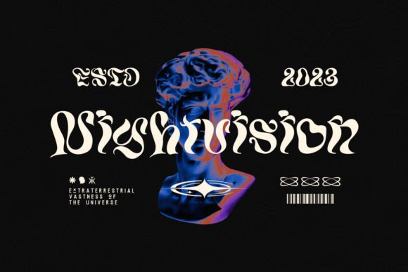 Meander Font PNG with transparent background - Preview 4