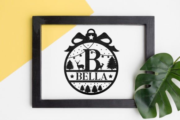 Merry Xmas Monogram Font PNG with transparent background - Preview 4