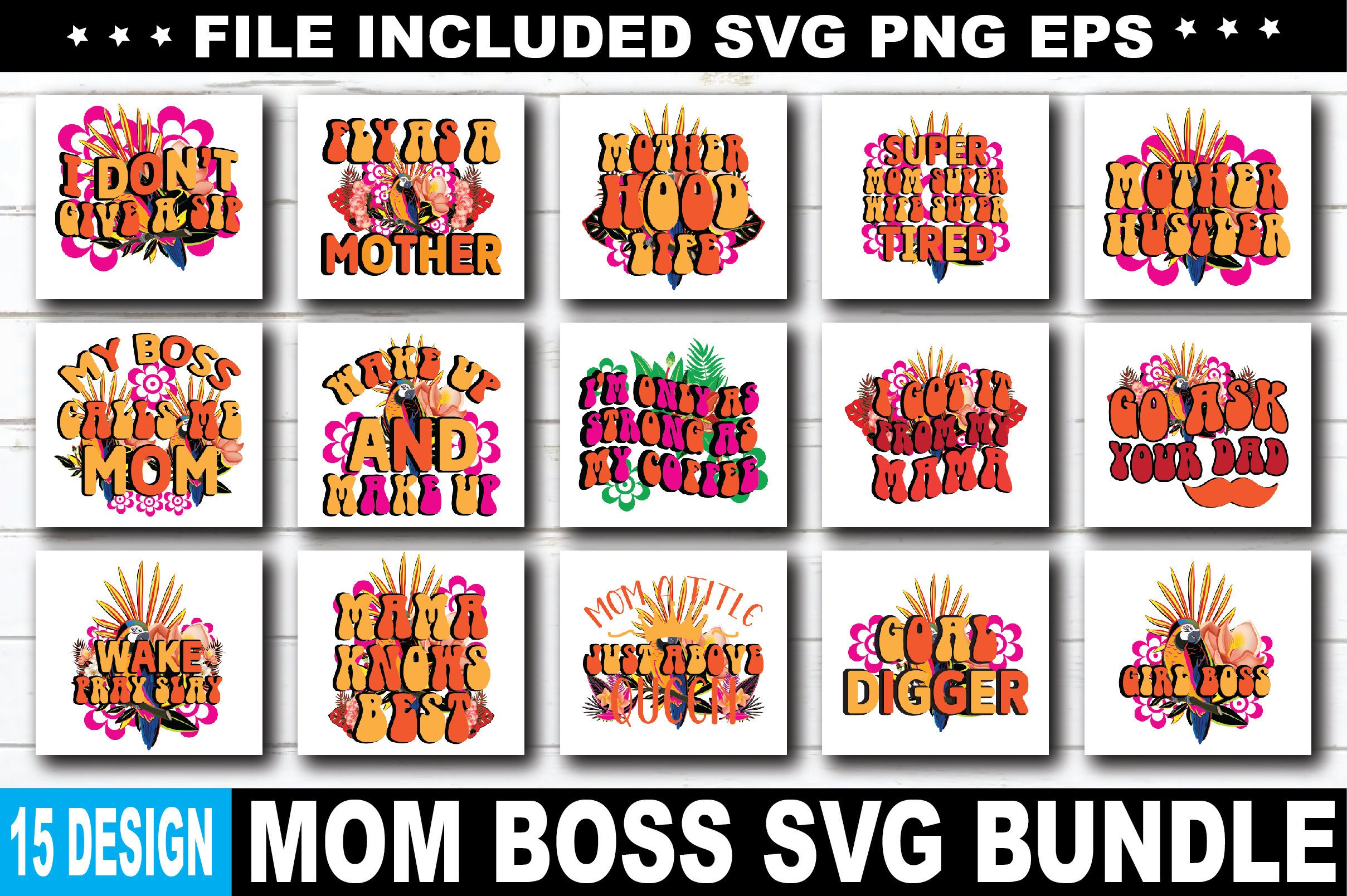 Mom Boss SVG Bundle Graphic by Design Club · Creative Fabrica