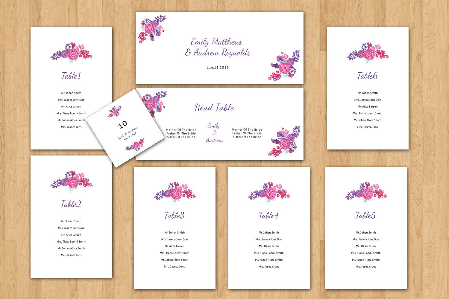 Wedding Seating Chart Template