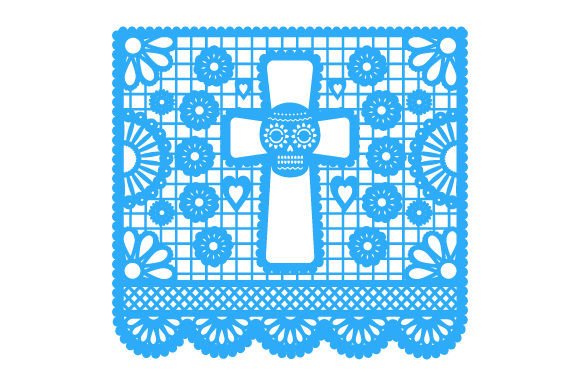 Papel Picado Day of the Dead - Catholic Cross Picado Craft Cut File By Creative Fabrica Crafts