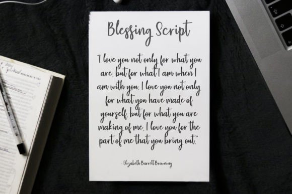 Blessing Script Font - Preview 3