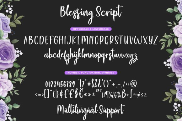 Blessing Script Font - Preview 5