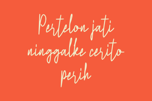 Bolah Signature Font PNG with transparent background - Preview 3