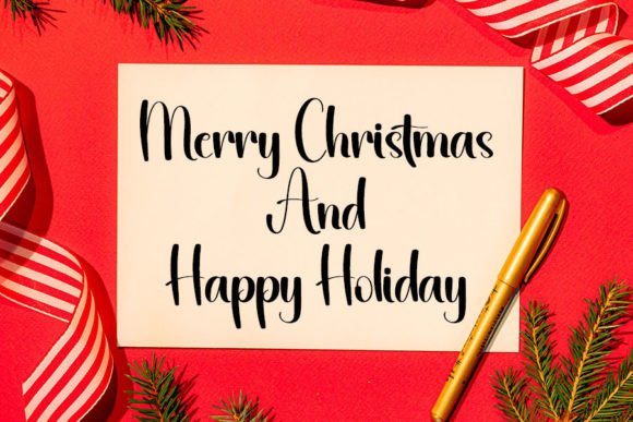 Christmas Font - Preview 1