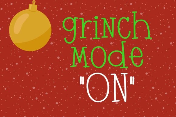 Funny Grinch Font - Preview 1