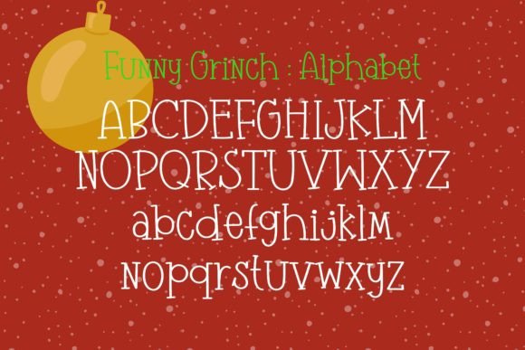 Funny Grinch Font - Preview 2