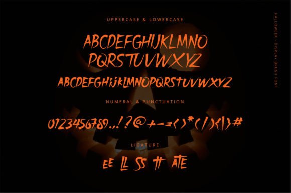 Halloweek Font PNG with transparent background - Preview 6