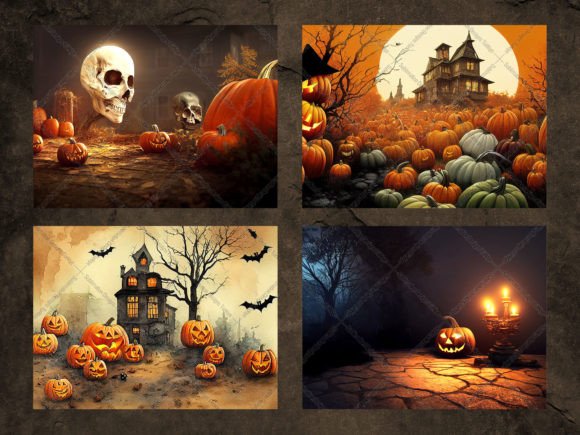 Halloween Background Bundle (10 Piece)