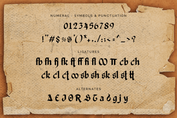 Irish King Font PNG with transparent background - Preview 2
