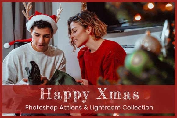 Merry Xmas Lightroom Presets Photoshop Graphics