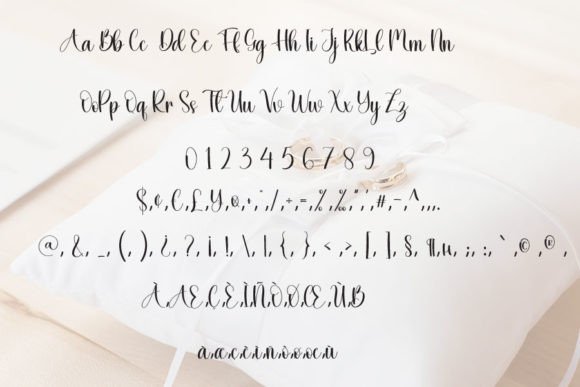 Pillow Font PNG with transparent background - Preview 3