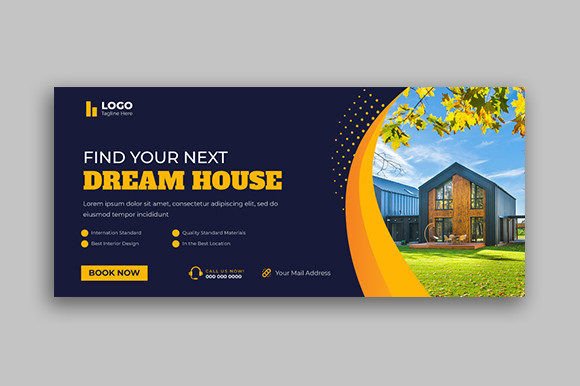 Preview of Real Estate Social Media Cover Template real estate social media template