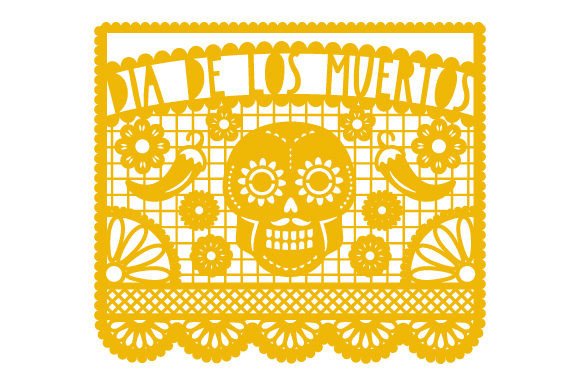 Papel Picado Day of the Dead - Dia De Los Muertos Picado Fichier de Découpe pour les Loisirs créatifs Par Creative Fabrica Crafts