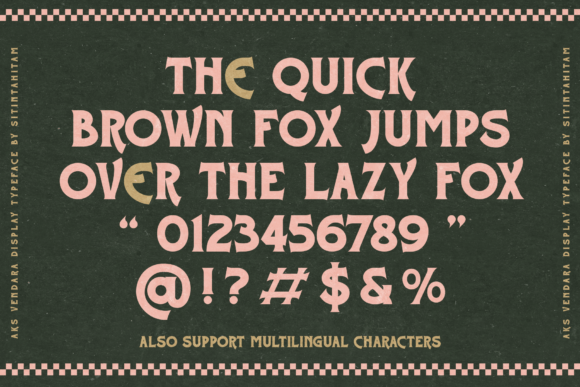 Aks Vendara Font - Preview 2