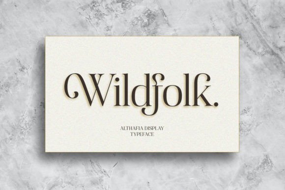 Althafia Display Font - Preview 6