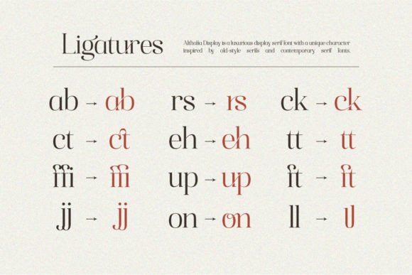 Althafia Display Font - Preview 2