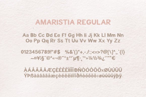 Amaristia Font - Preview 3