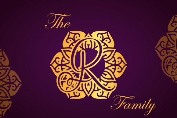 Blossom Mandala Monogram Font - Preview 2