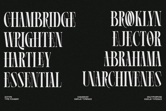 Chaveront Font - Preview 1