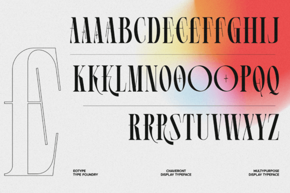 Chaveront Font - Preview 3
