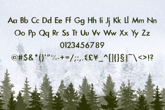 Christmas Tree Font - Preview 1