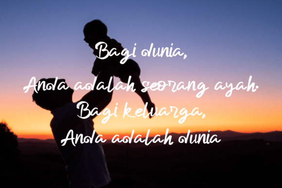 Daddy and Daughter Font font preview - 2