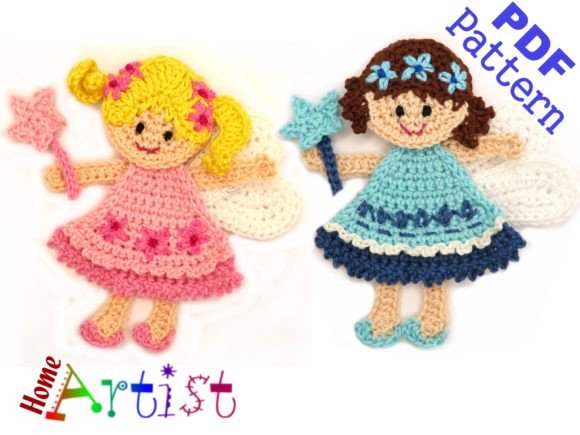 Fairy Crochet Pattern Applique